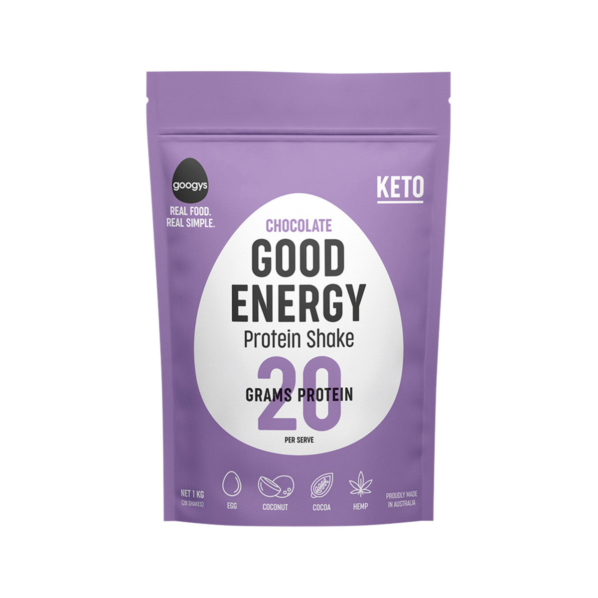 Googys Good Energy Protein Shake Chocolate 1kg - Cutprice Online