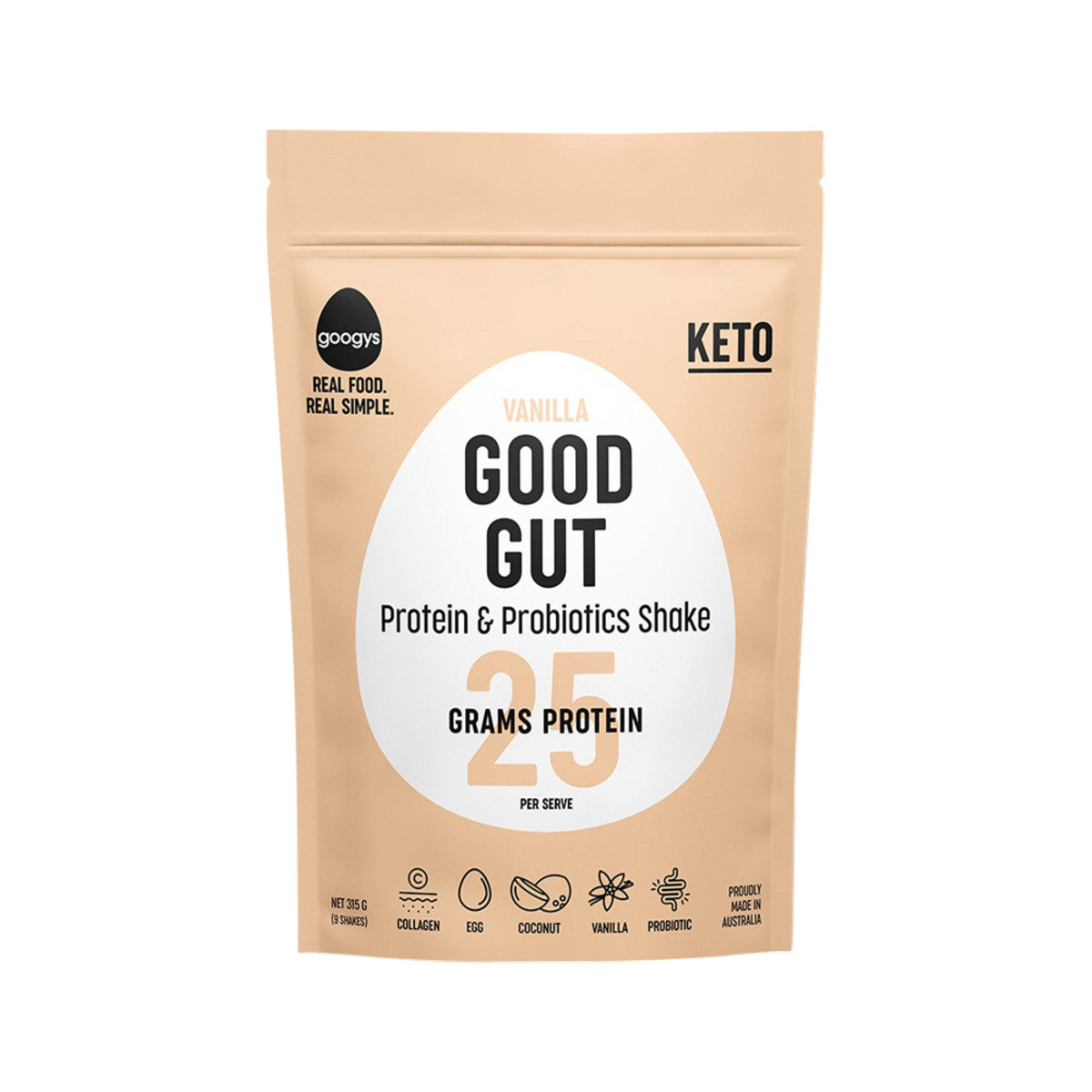 Googys Protein Shake Good Gut Vanilla 315g - Cutprice Online