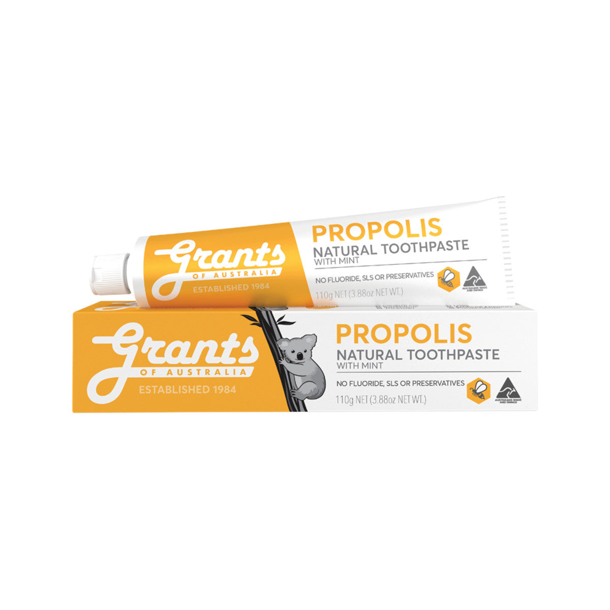 Grants Of Australia Natural Toothpaste Propolis with Mint 110g - Cutprice Online