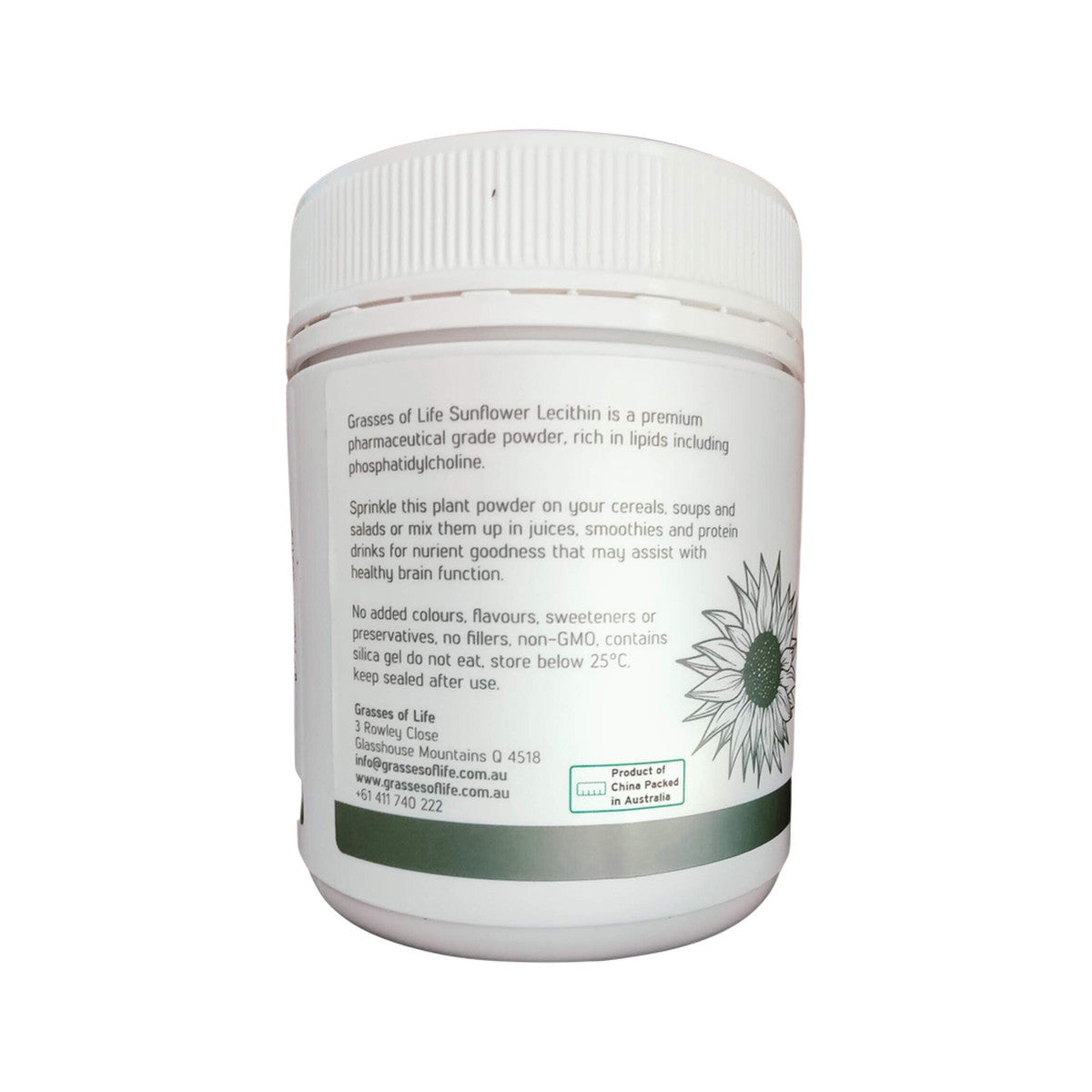 Grasses of Life Premium Pharmaceutical Grade Sunflower Lecithin 250g - Cutprice Online
