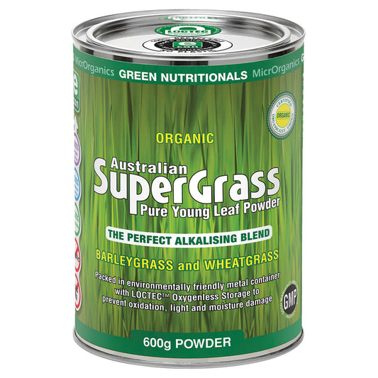 Green Nutritionals by MicrOrganics Organic Australian SuperGrass Powder 600g - Cutprice Online
