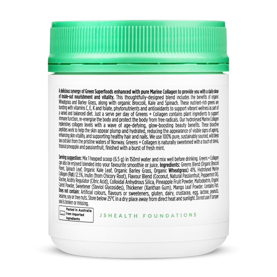 JSHEALTH Greens + Collagen 195g - Cutprice Online