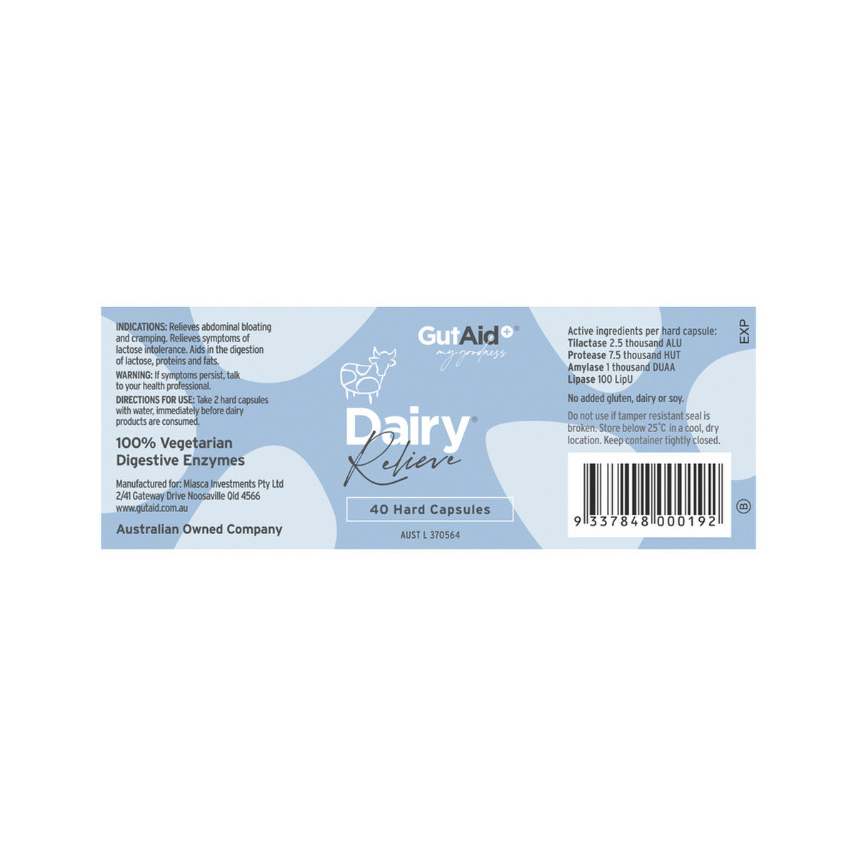 GutAid Dairy Relieve 40c - Cutprice Online