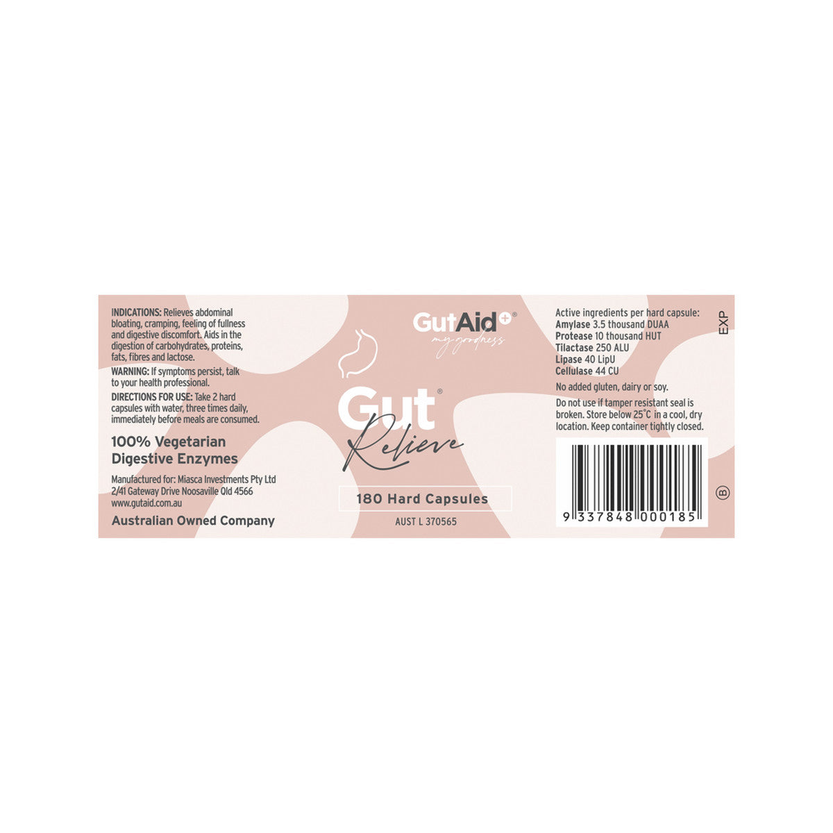 GutAid Gut Relieve 180c - Cutprice Online
