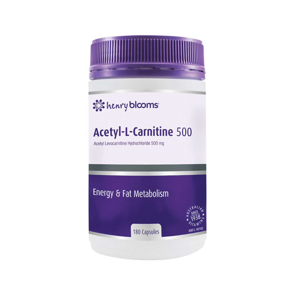 Henry Blooms Acetyl-L -Carnitine 500 180c - Cutprice Online