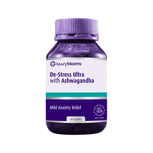 Henry Blooms De-Stress Ultra with Ashwagandha 60c - Cutprice Online
