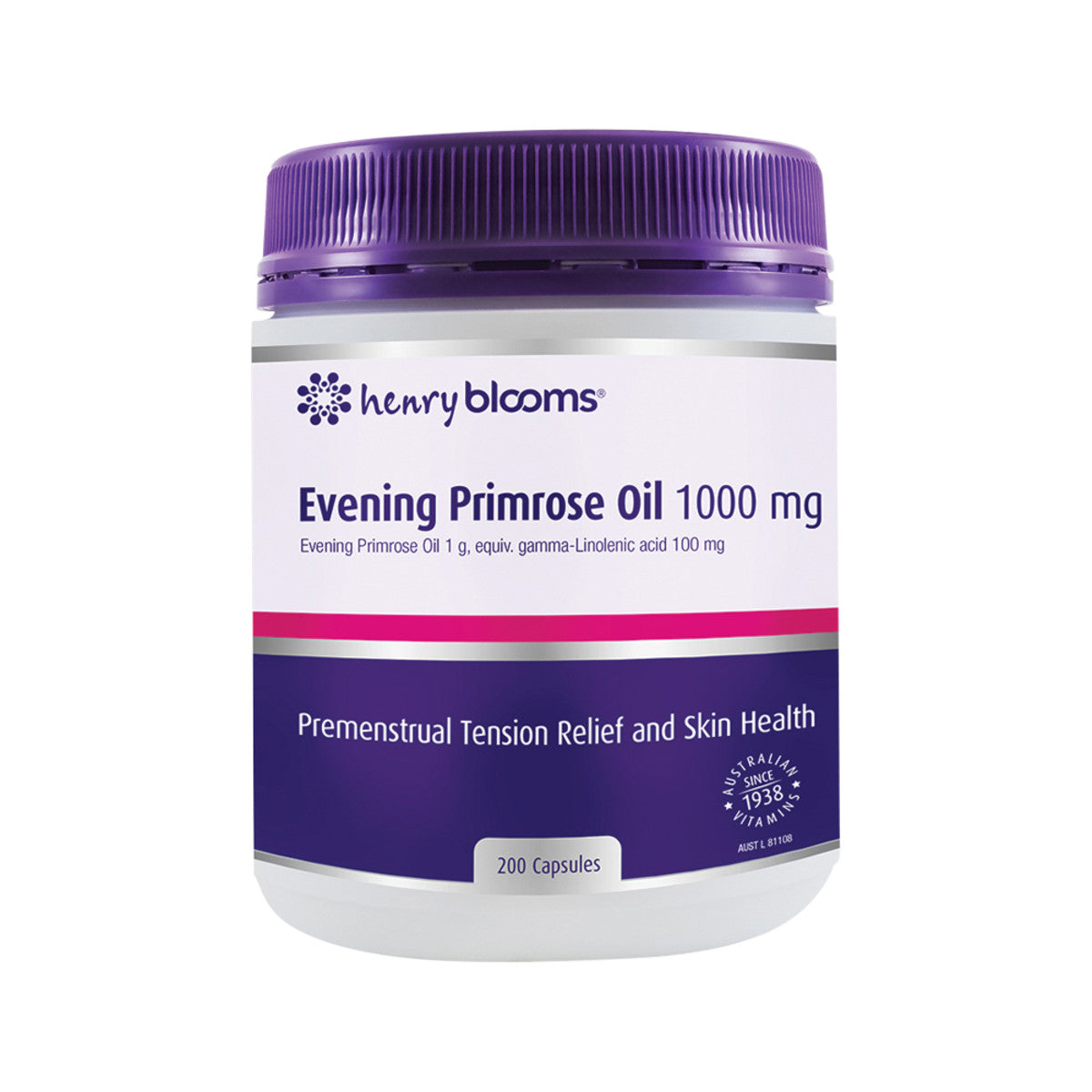 Henry Blooms Evening Primrose Oil 1000mg 200c - Cutprice Online