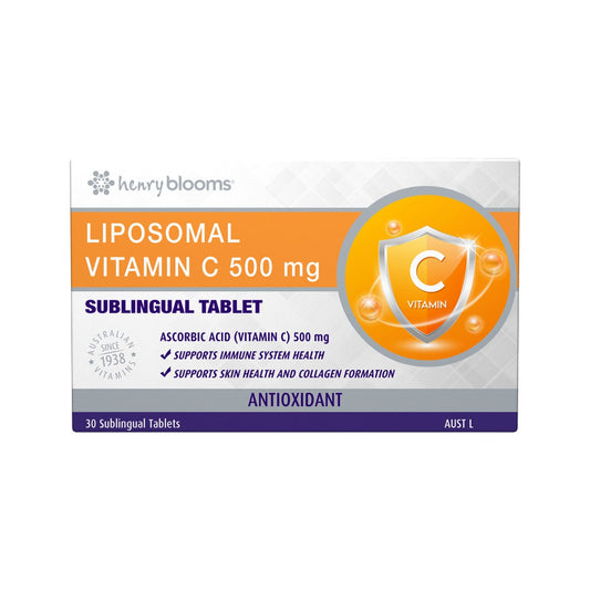 Henry Blooms Liposomal Vitamin C 500mg Sublingual 30t - Cutprice Online