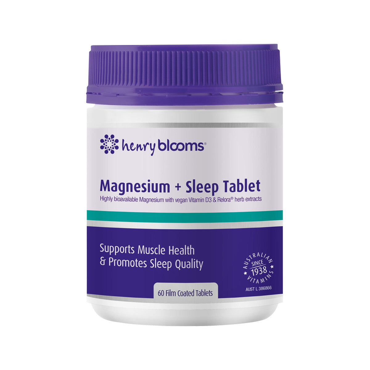 Henry Blooms Magnesium + Sleep Tablet 60t - Cutprice Online