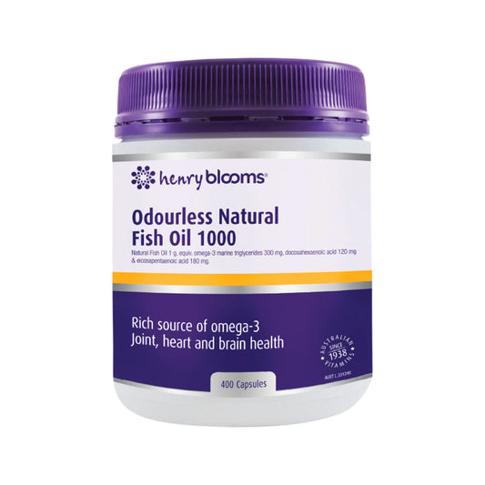 Henry Blooms Odourless Natural Fish Oil 1000 400c - Cutprice Online