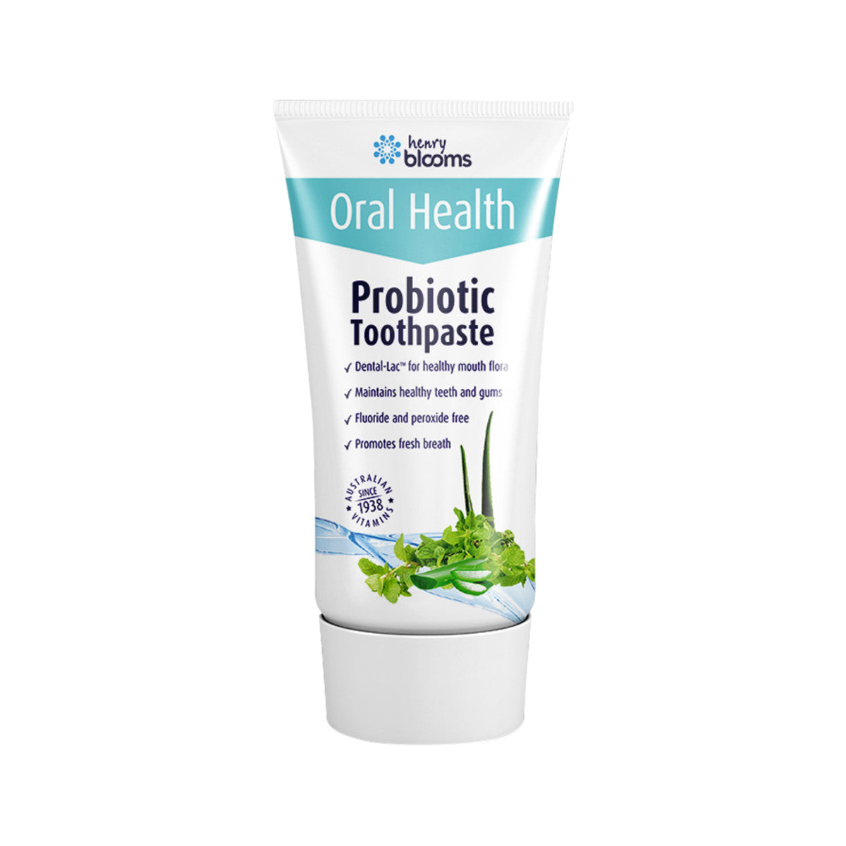 Henry Blooms Oral Health Probiotic Toothpaste Peppermint 100g - Cutprice Online