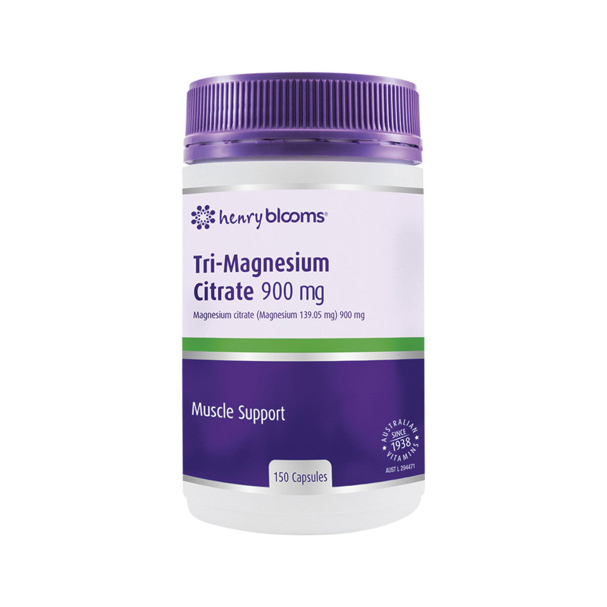 Henry Blooms Tri-Magnesium Citrate 900mg 150c - Cutprice Online