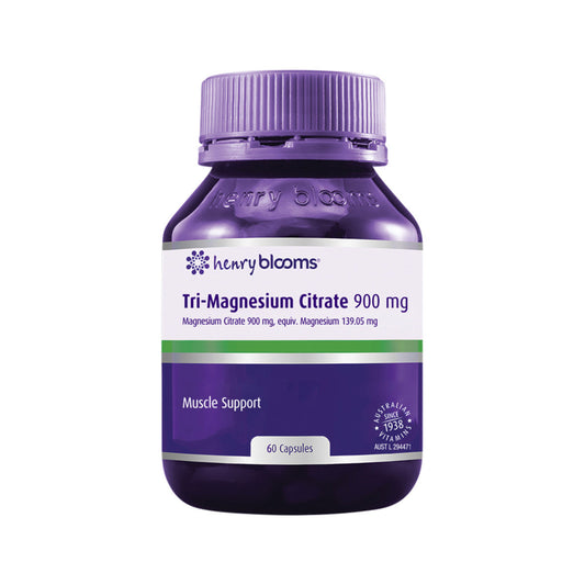 Henry Blooms Tri-Magnesium Citrate 900mg 60c - Cutprice Online