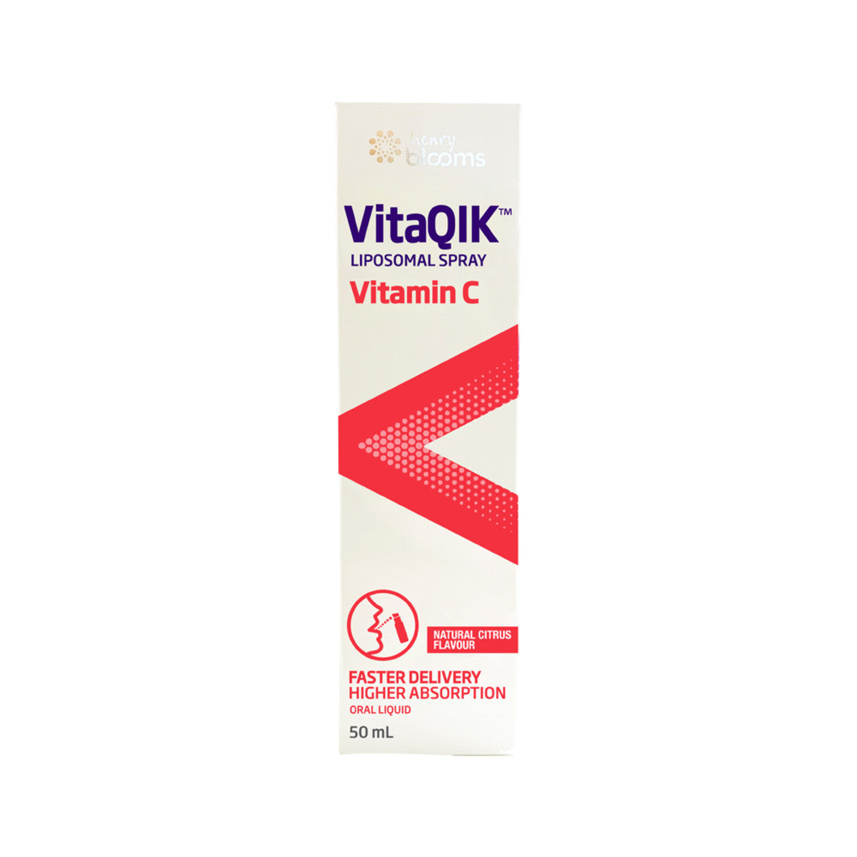 Henry Blooms VitaQIK Liposomal Spray Vitamin C Oral Liquid 50ml - Cutprice Online