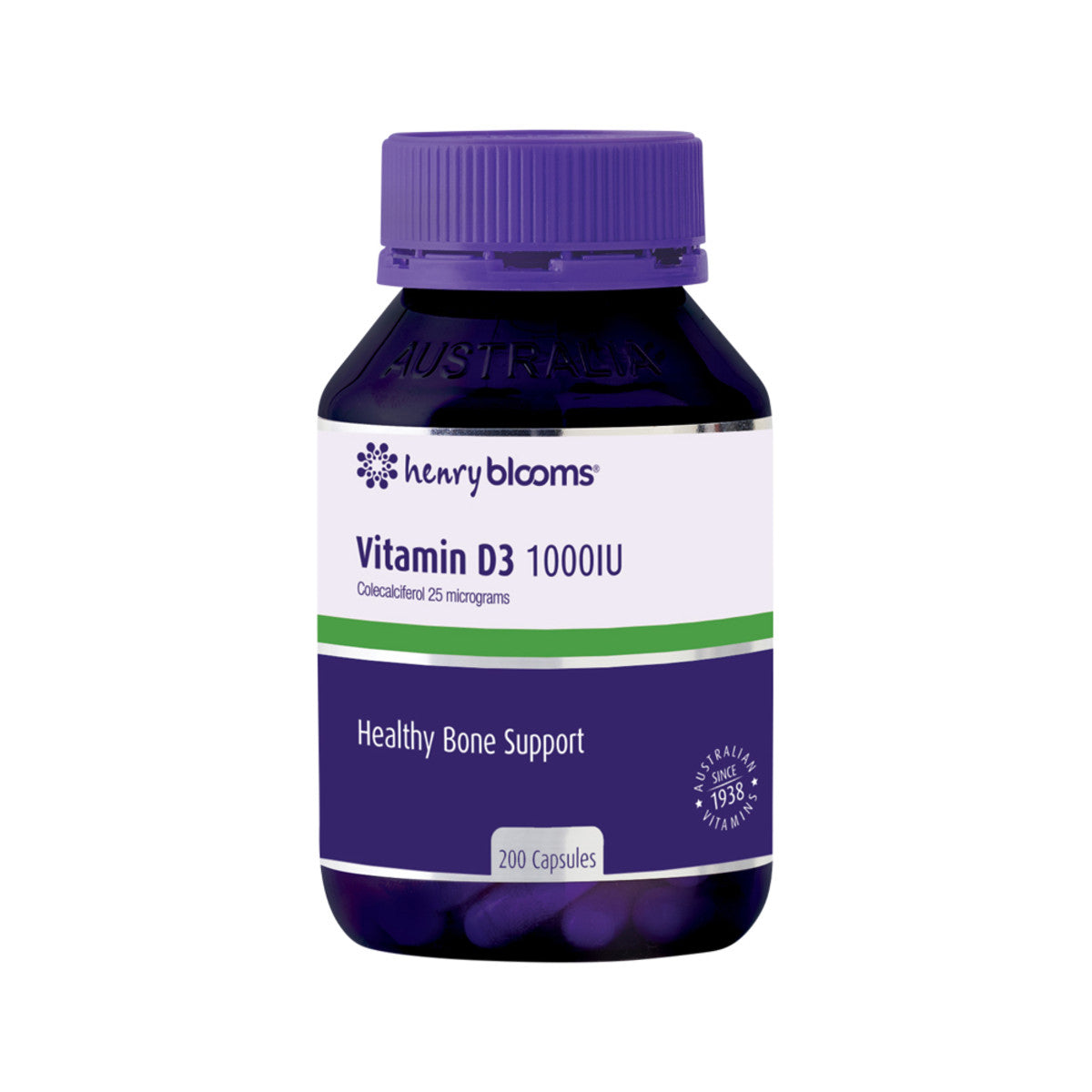 Henry Blooms Vitamin D3 1000 IU 200c - Cutprice Online