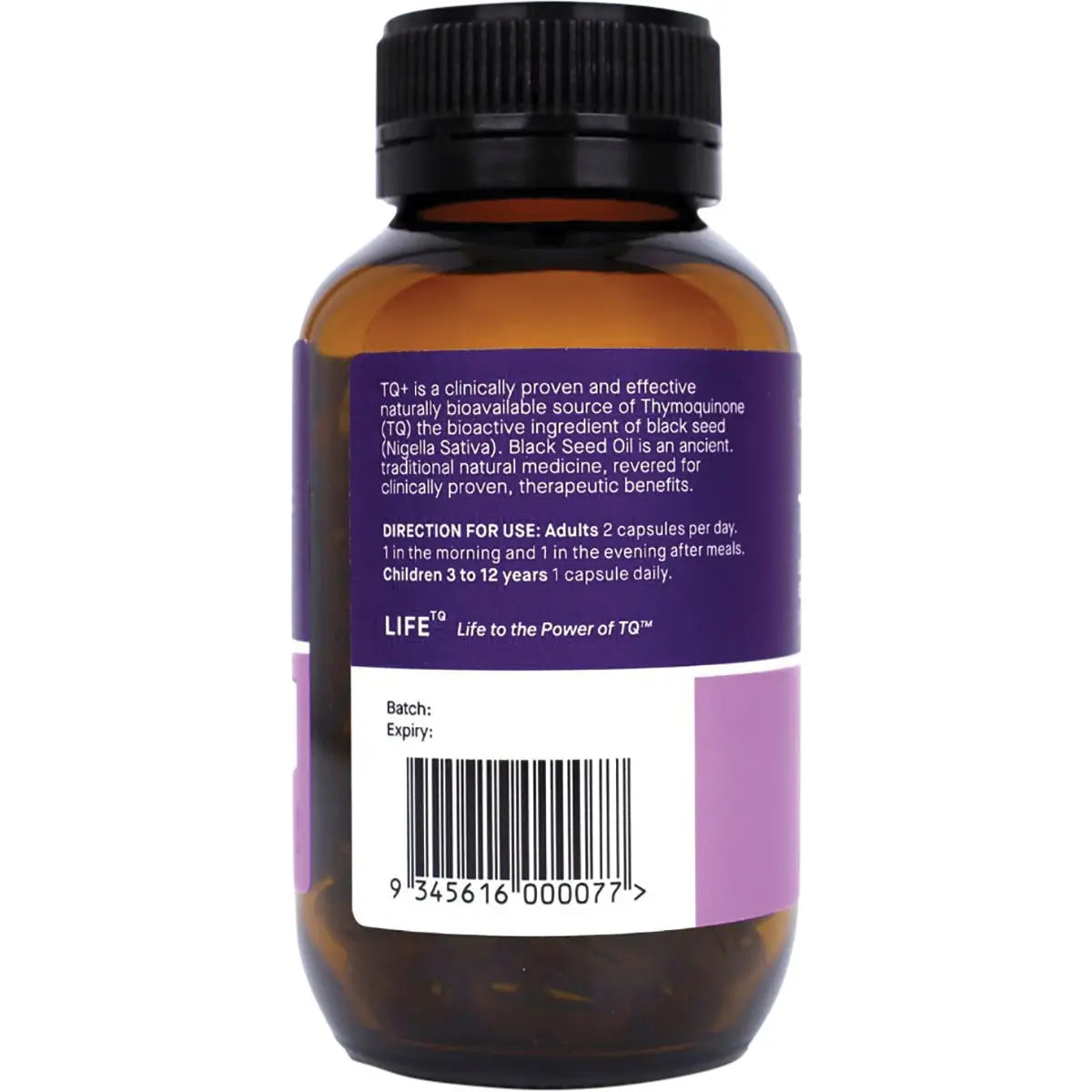 HAB SHIFA TQ+ Activated Black Seed Oil Vegecapsules 120 HAB