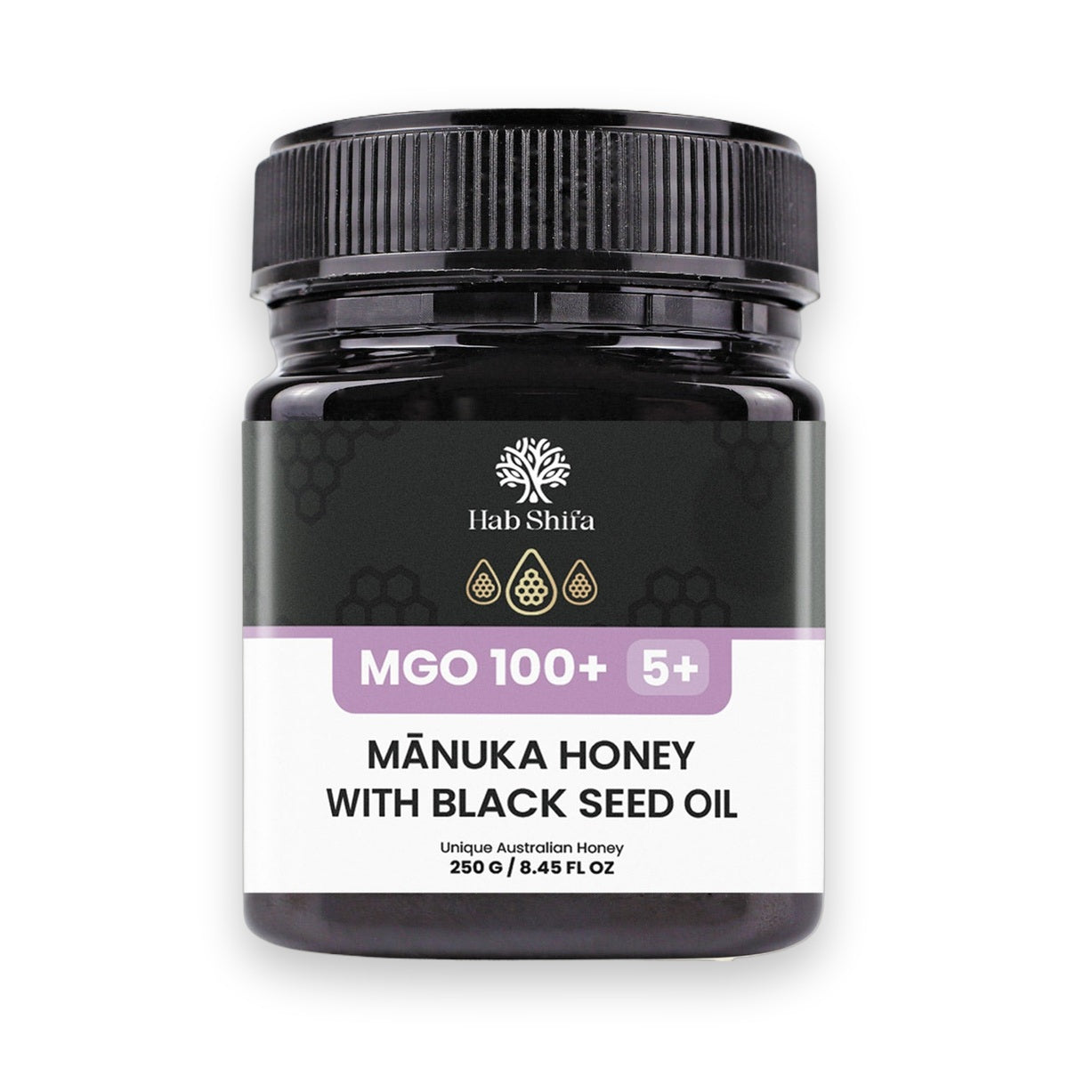 Hab Shifa Manuka Honey with Black Seed Oil MGO100+ 250g