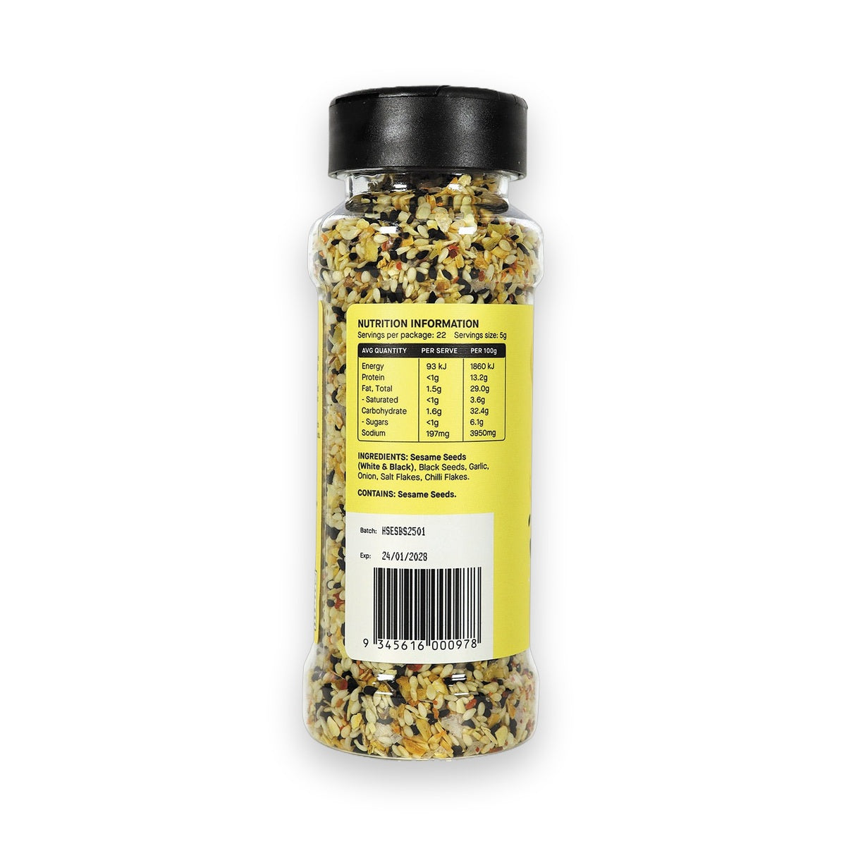 Hab Shifa Everything Bagel Seasoning with Black Seed Spicy 110g