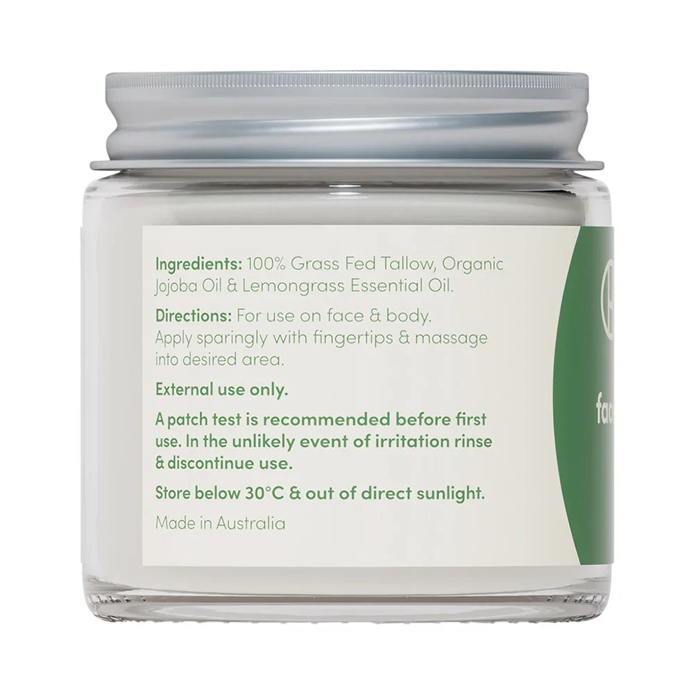 Handmaid Whipped Tallow Face and Body Balm Lemongrass 80g - Cutprice Online