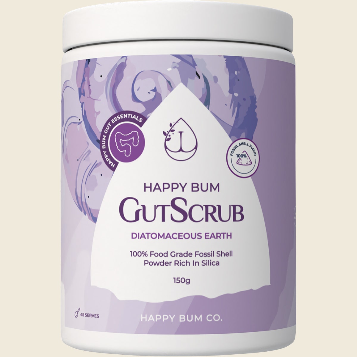 Happy Bum Gut Scrub Diatomaceous Earth 150g