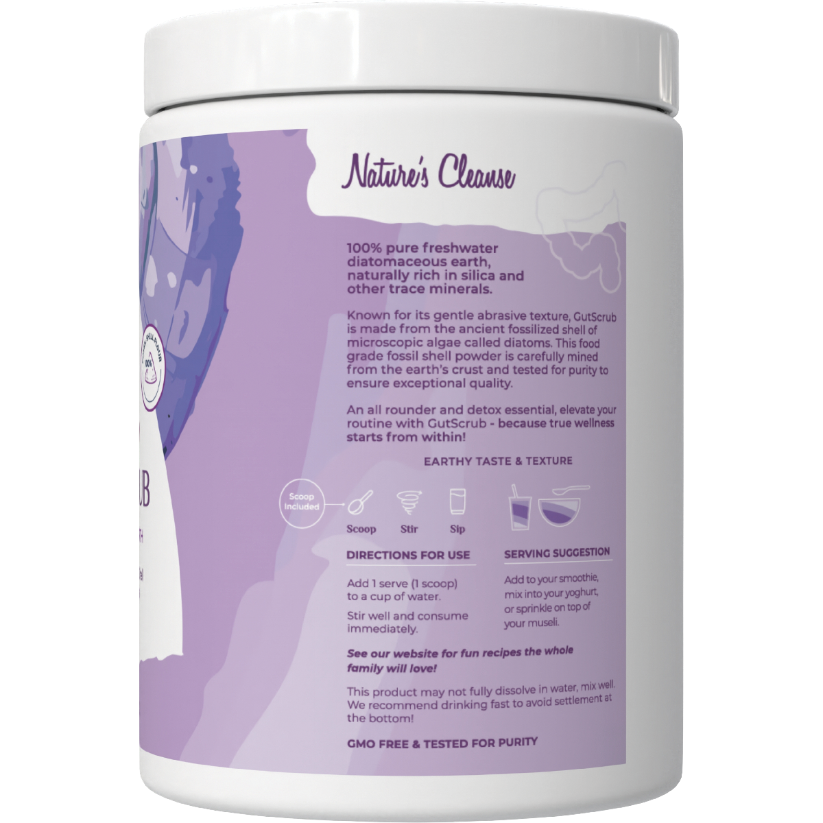 Happy Bum Gut Scrub Diatomaceous Earth 150g