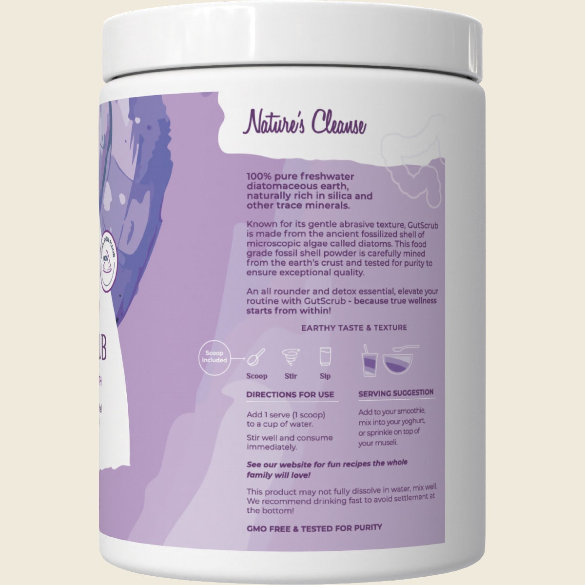 Happy Bum Gut Scrub Diatomaceous Earth 150g