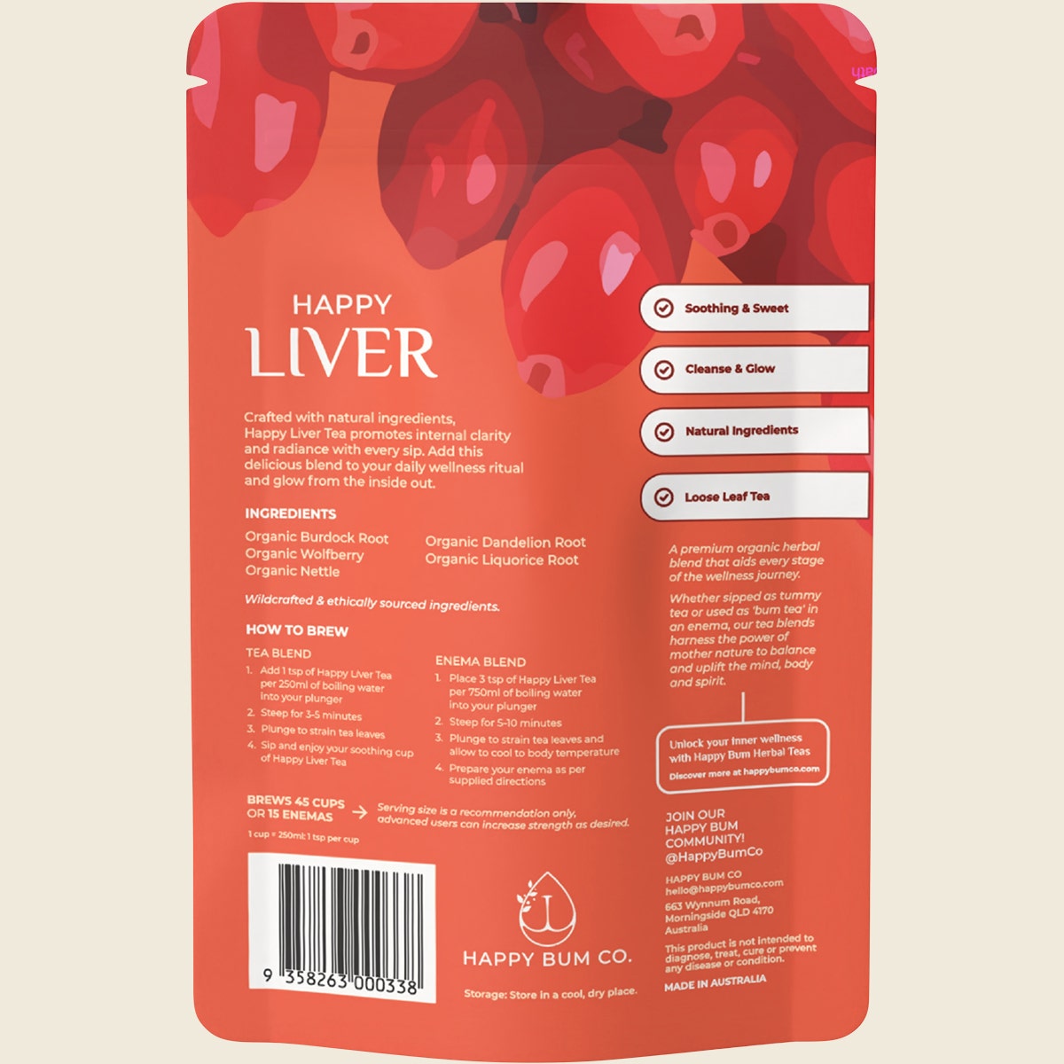 Happy Bum Happy Liver Tea 87g