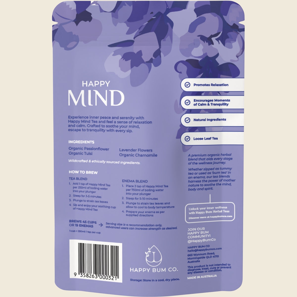 Happy Bum Happy Mind Tea 30g