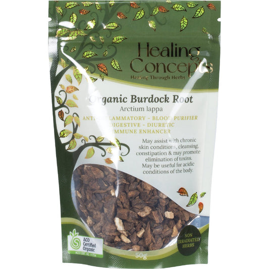 Healing Concepts Organic Burdock Root 50g - Cutprice Online