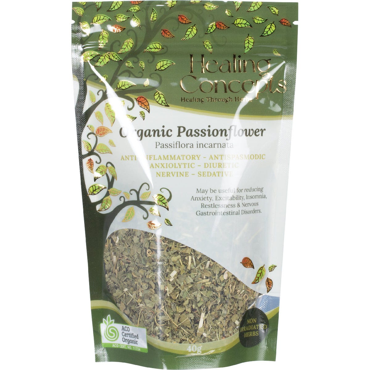 Healing Concepts Organic Passionflower 40g - Cutprice Online