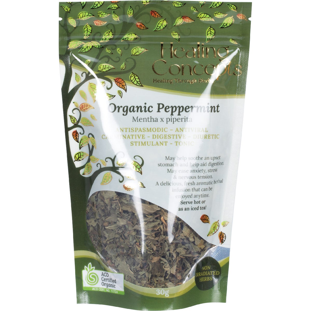 Healing Concepts Organic Peppermint 30g - Cutprice Online