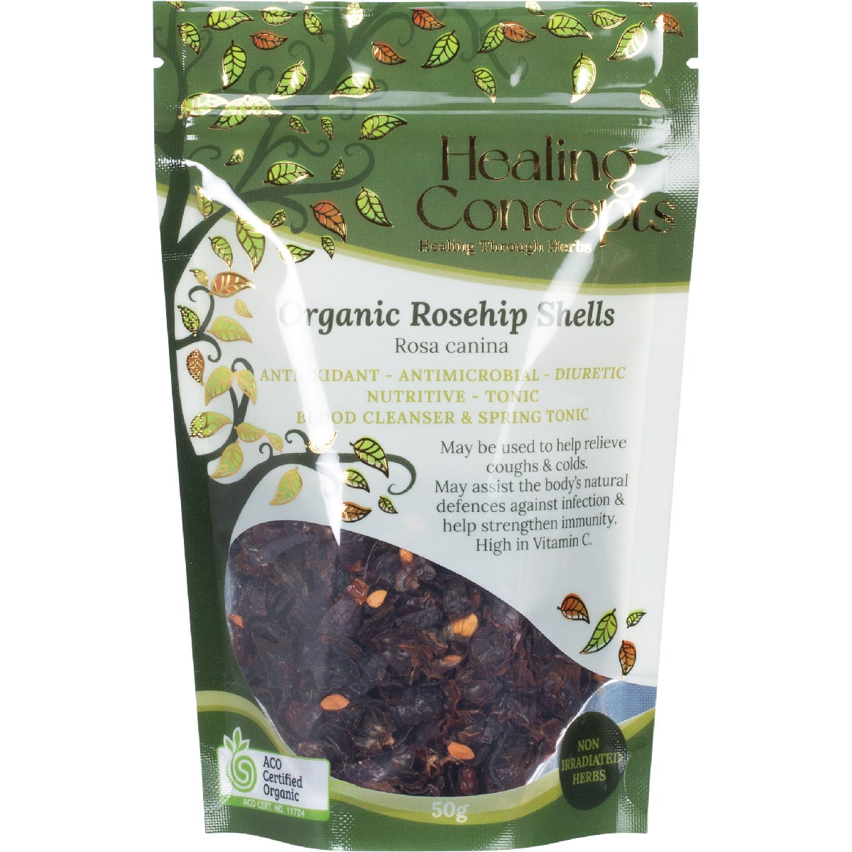 Healing Concepts Organic Rosehip Shells 50g - Cutprice Online
