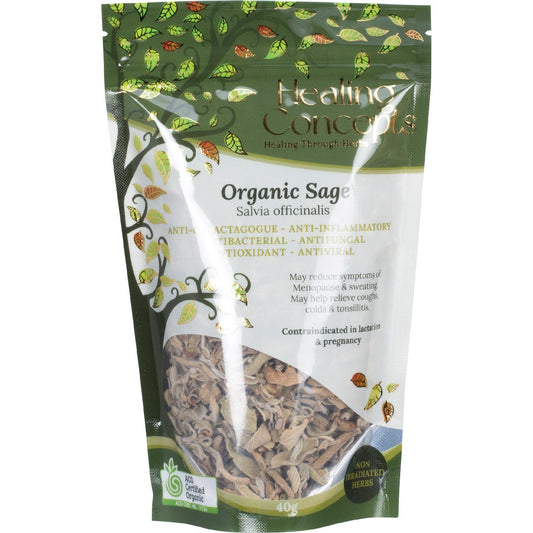Healing Concepts Organic Sage 40g - Cutprice Online
