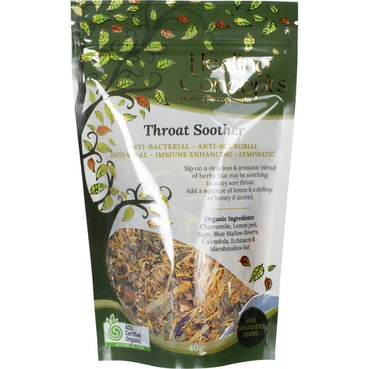 Healing Concepts Organic Blend Throat Soother 40g - Cutprice Online