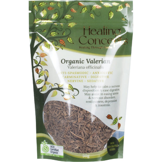 Healing Concepts Organic Valerian 50g - Cutprice Online