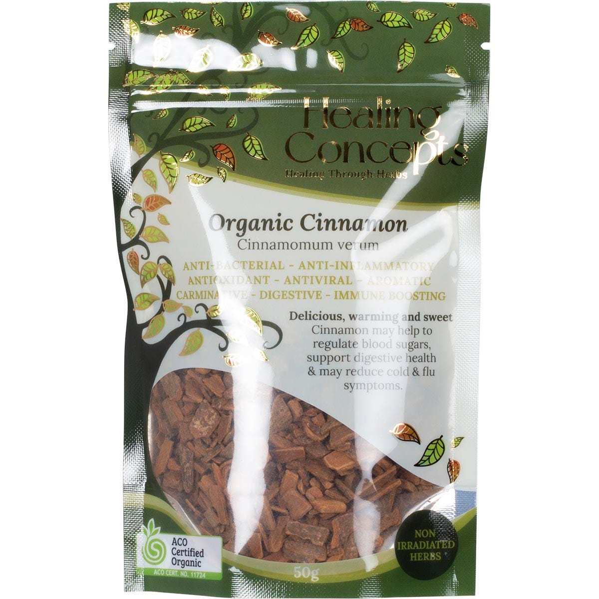 Healing Concepts Organic Cinnamon 50g - Cutprice Online
