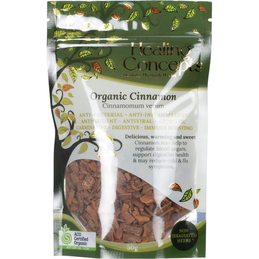 Healing Concepts Organic Cinnamon 50g - Cutprice Online
