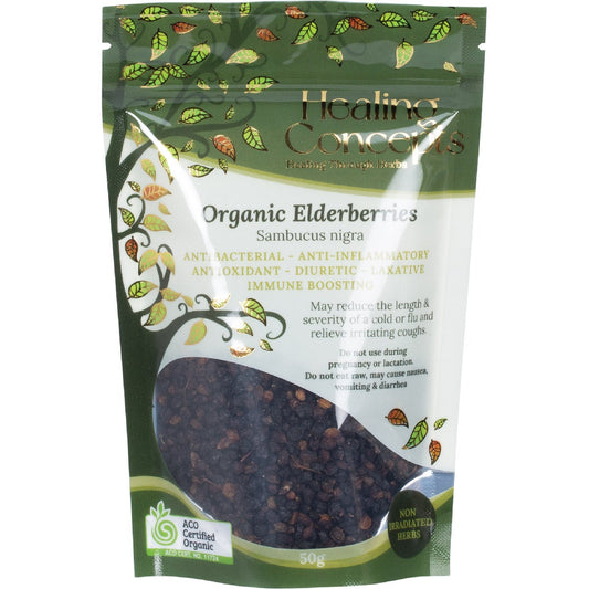 Healing Concepts Organic Elderberries 50g - Cutprice Online