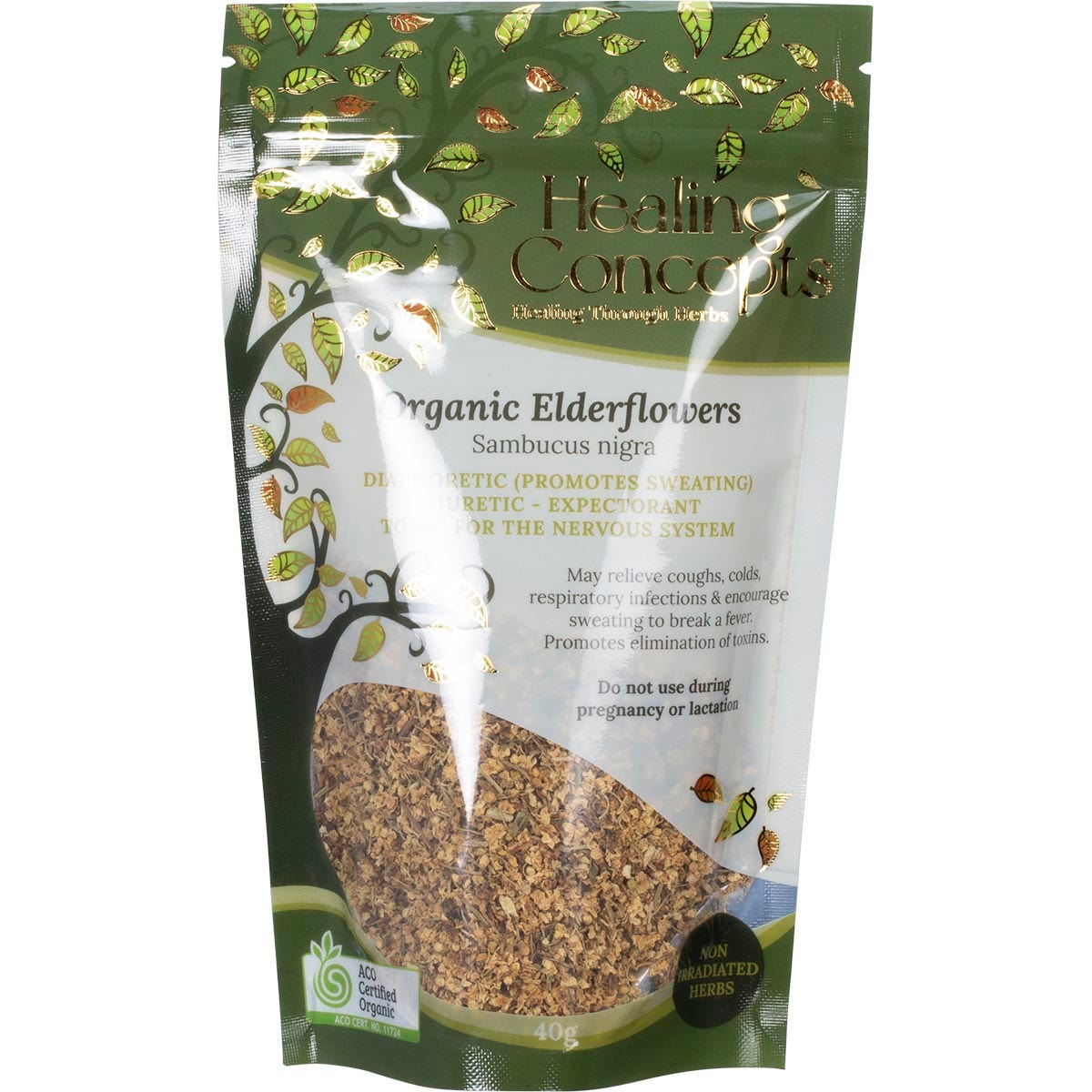 Healing Concepts Organic Elderflowers 50g - Cutprice Online