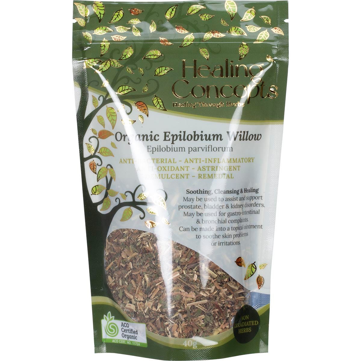 Healing Concepts Organic Epilobium Willow 50g - Cutprice Online