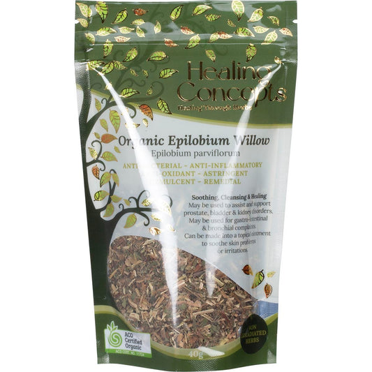 Healing Concepts Organic Epilobium Willow 50g - Cutprice Online