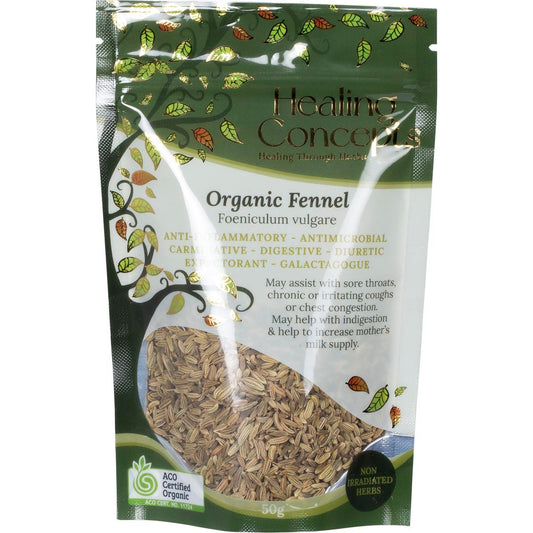 Healing Concepts Organic Fennel 50g - Cutprice Online