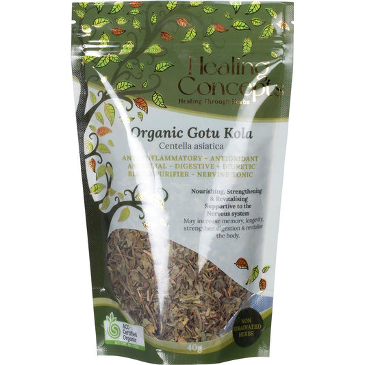 Healing Concepts Organic Gotu Kola 40g - Cutprice Online
