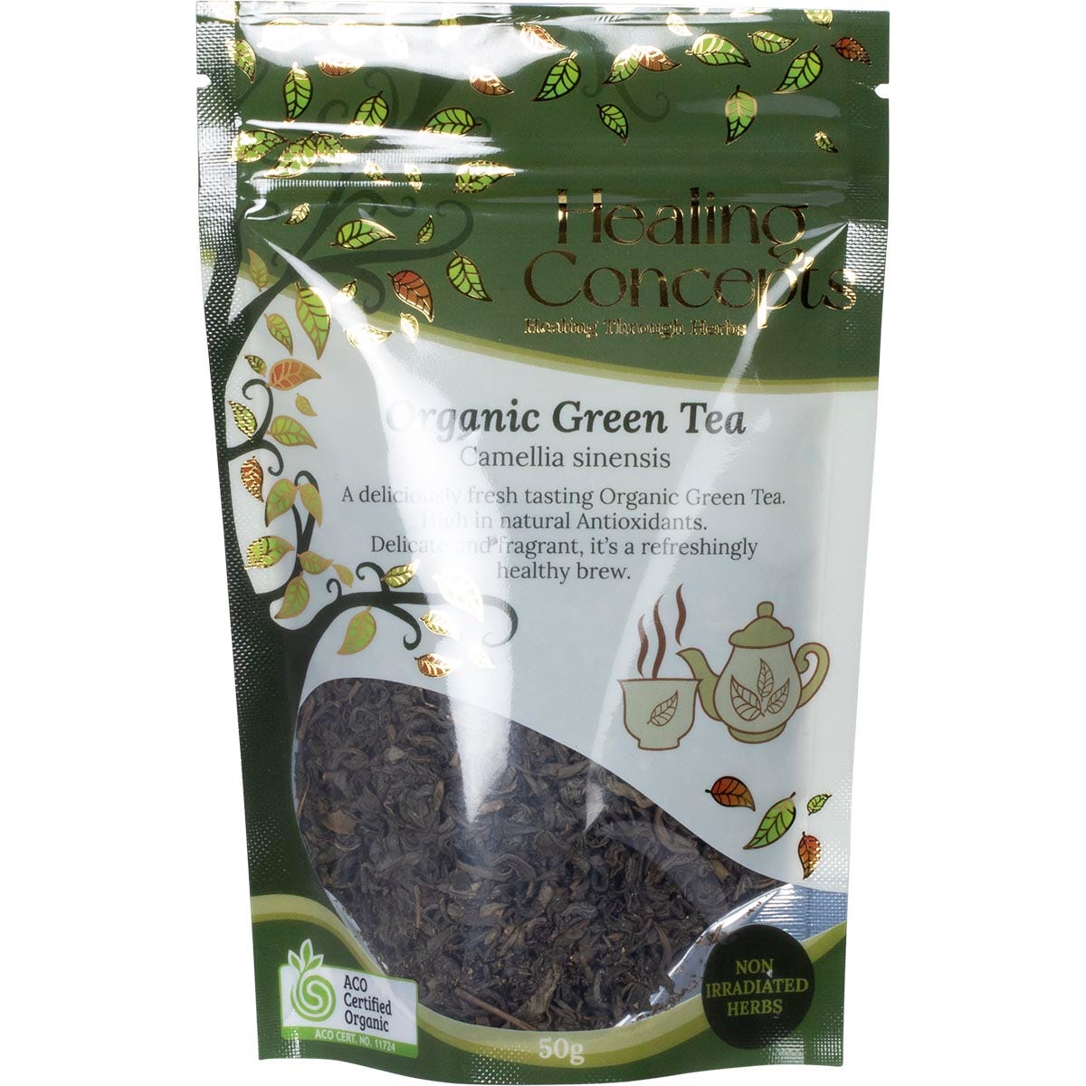 Healing Concepts Organic Green Tea 50g - Cutprice Online