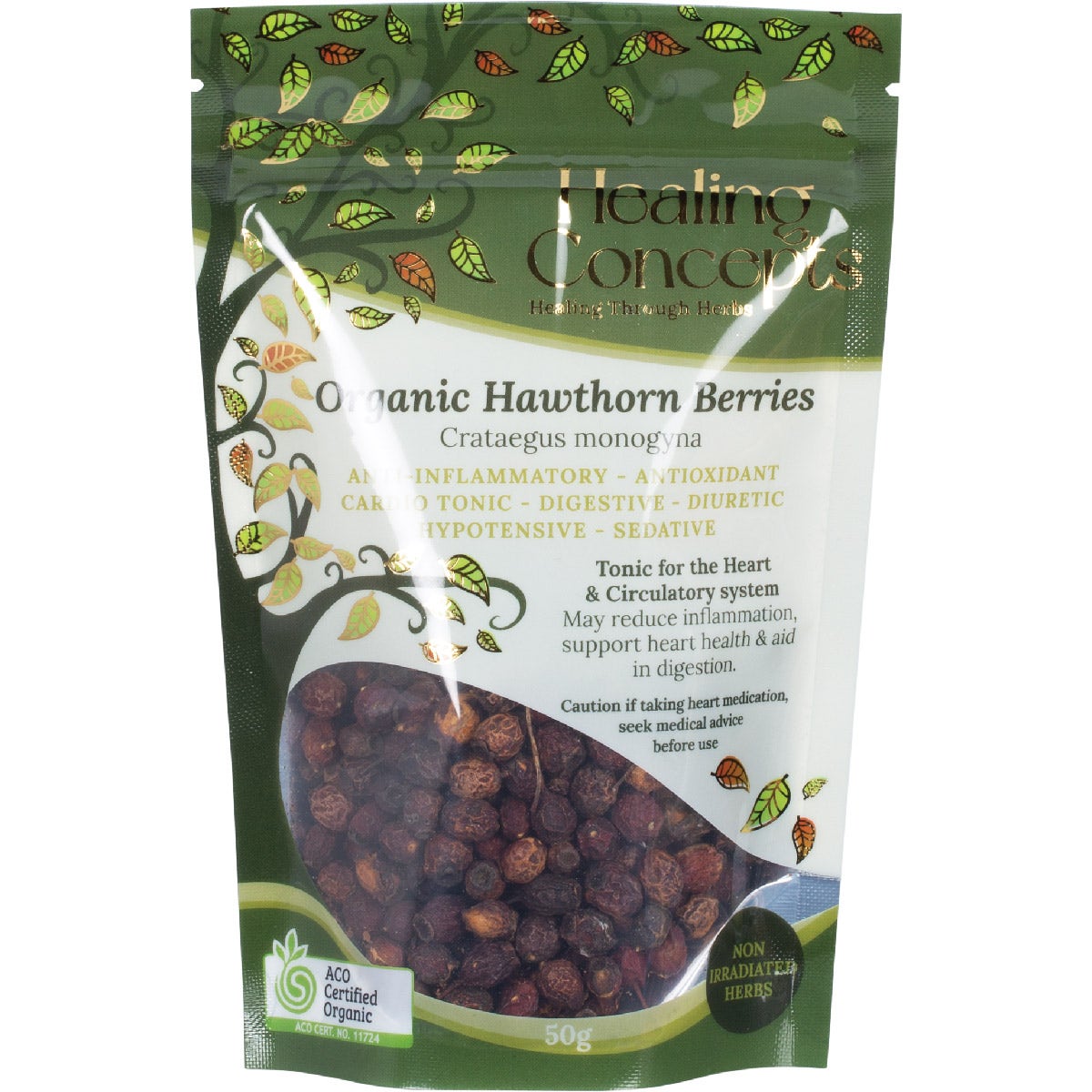 Healing Concepts Organic Hawthorn Berries 50g - Cutprice Online