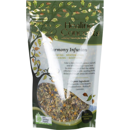 Healing Concepts Organic Blend Harmony Infusion 40g - Cutprice Online