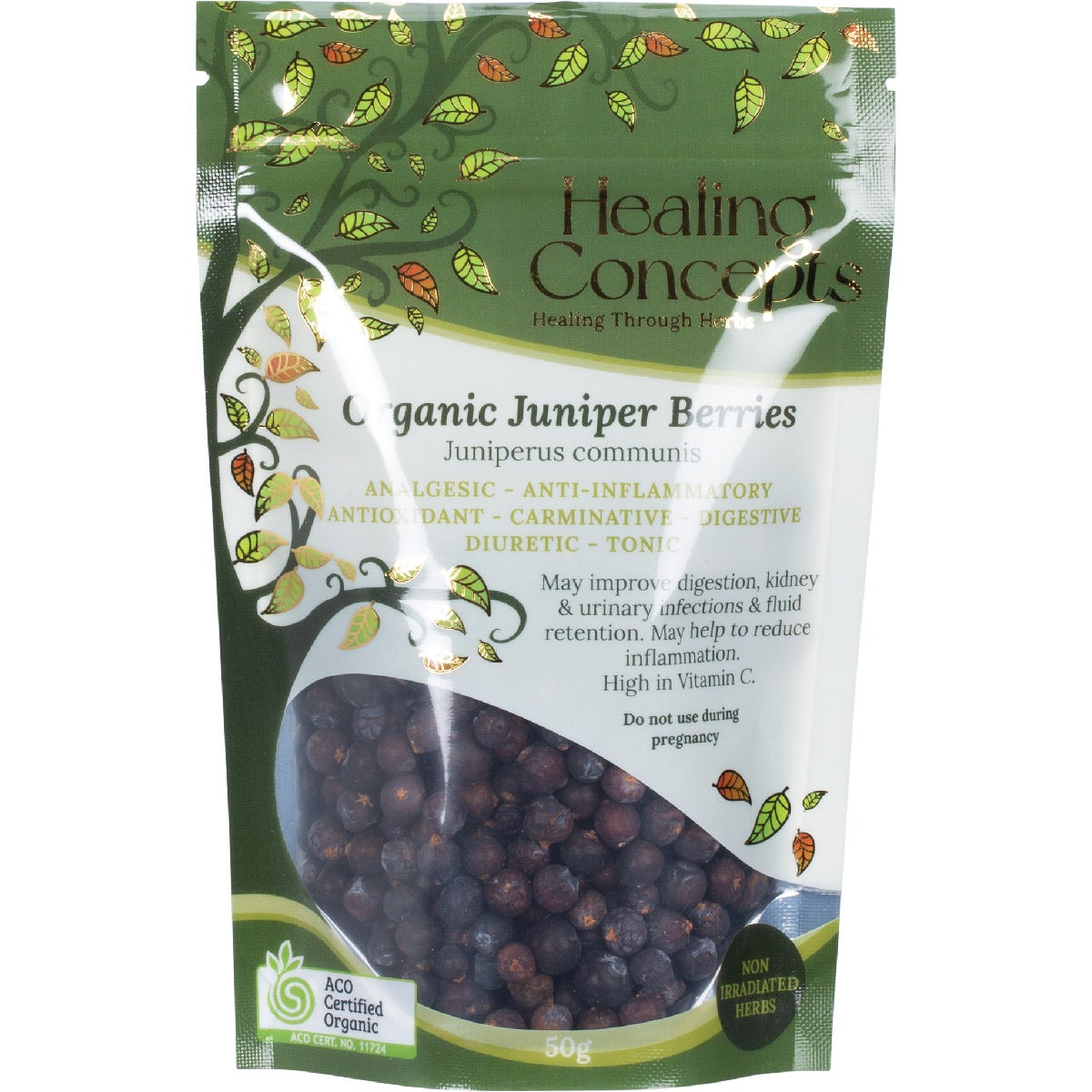 Healing Concepts Organic Juniper Berries 50g - Cutprice Online
