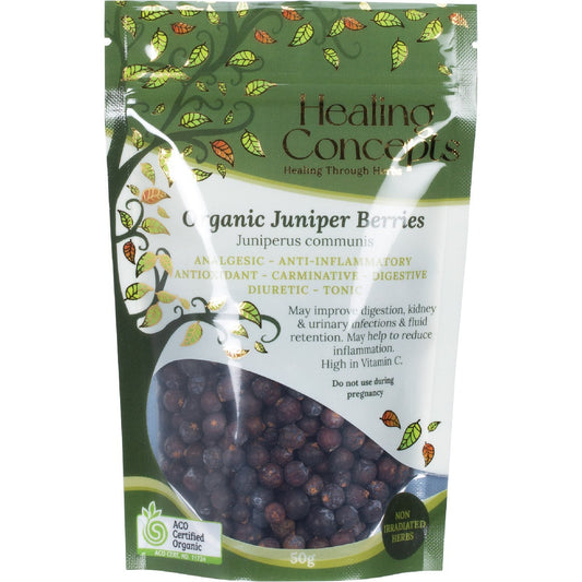 Healing Concepts Organic Juniper Berries 50g - Cutprice Online
