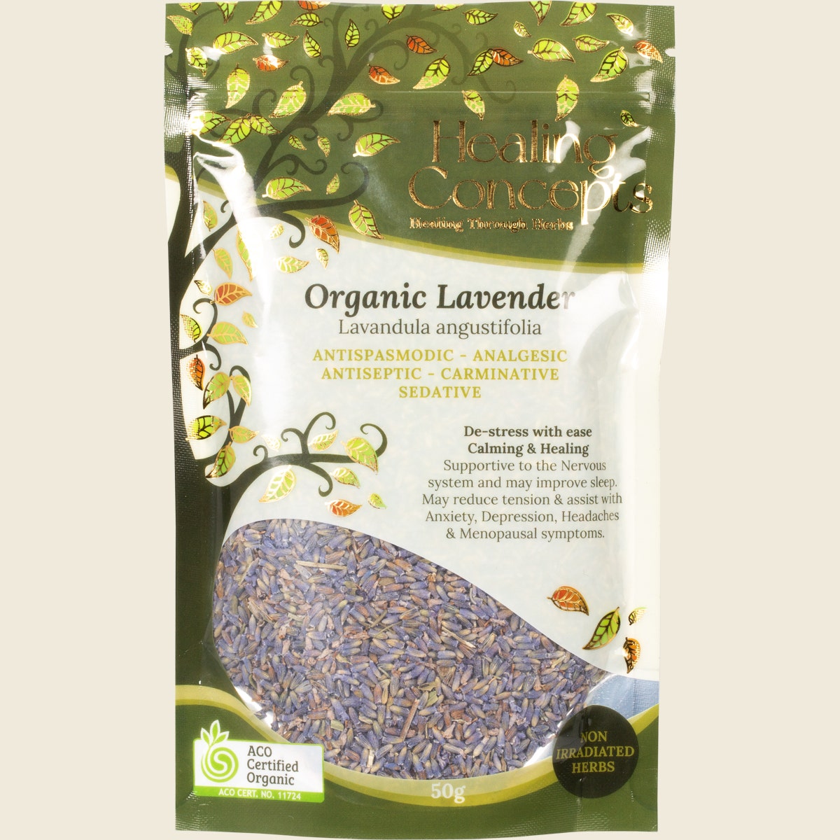 Healing Concepts Organic Lavender 50g - Cutprice Online
