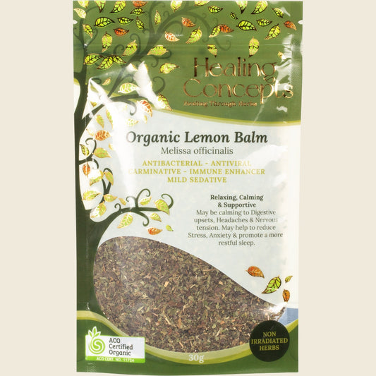 Healing Concepts Organic Lemon Balm 30g - Cutprice Online
